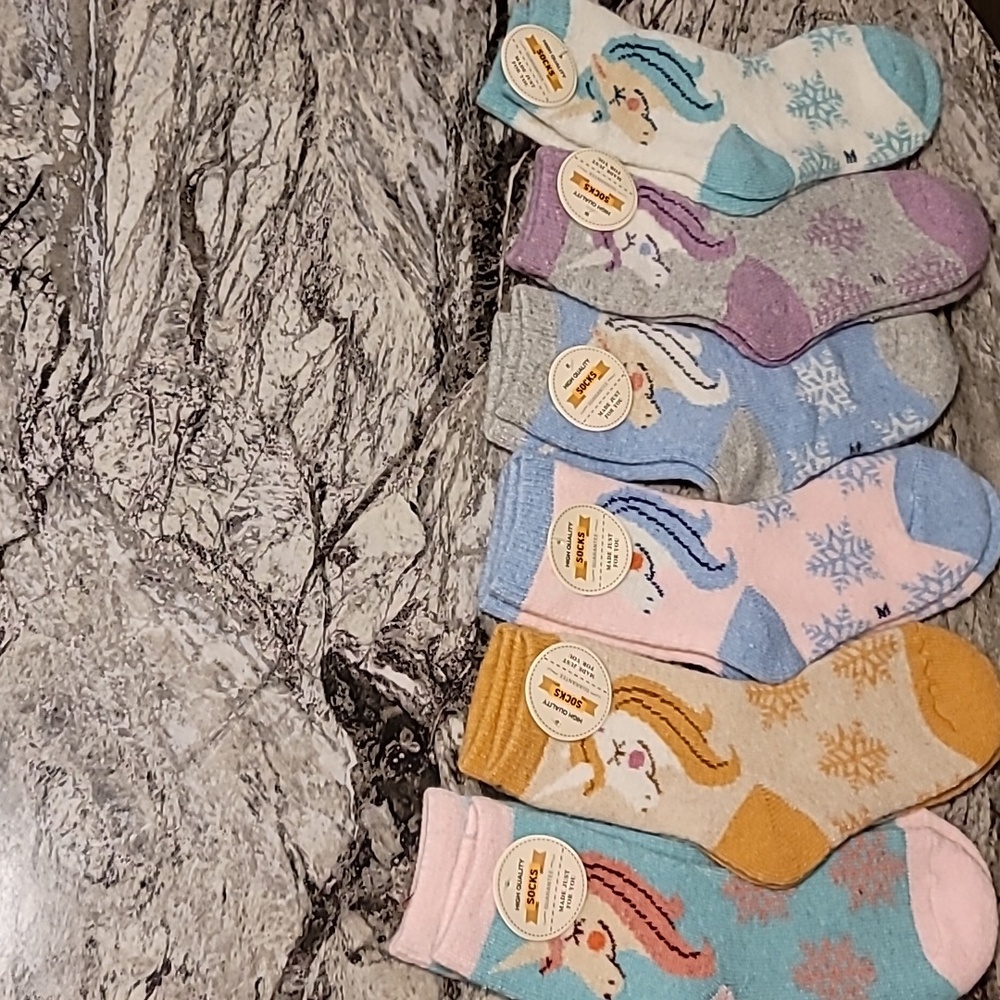 Colorful Unicorn Socks Set